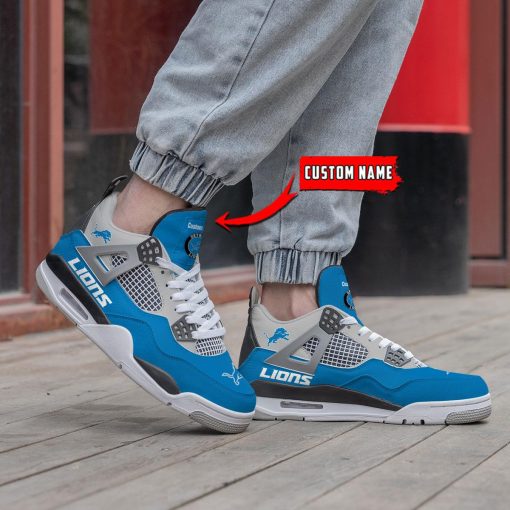 Detroit Lions Air Jordan 4 Sneaker V46 - Image 2