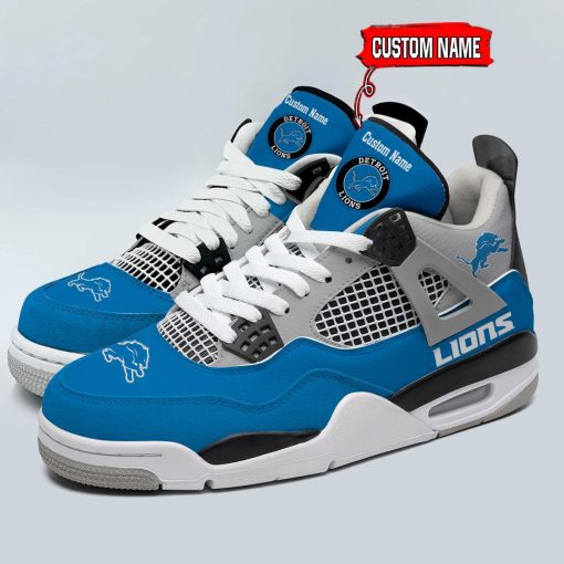 Detroit Lions Air Jordan 4 Sneaker V46 - Image 5
