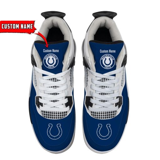 Indianapolis Colts Air Jordan 4 Sneaker V46 - Image 4