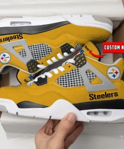 Pittsburgh Steelers Air Jordan 4 Sneaker V46