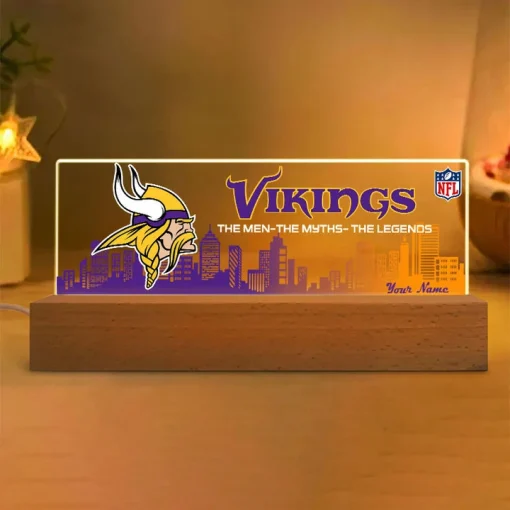 Minnesota Vikings Acrylic LED Night Light - Image 2