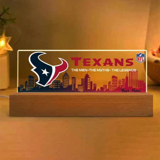 Houston Texans Acrylic LED Night Light - Image 2