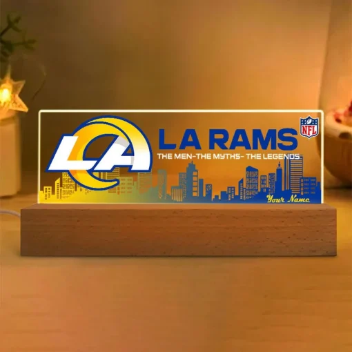 Los Angeles Rams Acrylic LED Night Light - Image 2