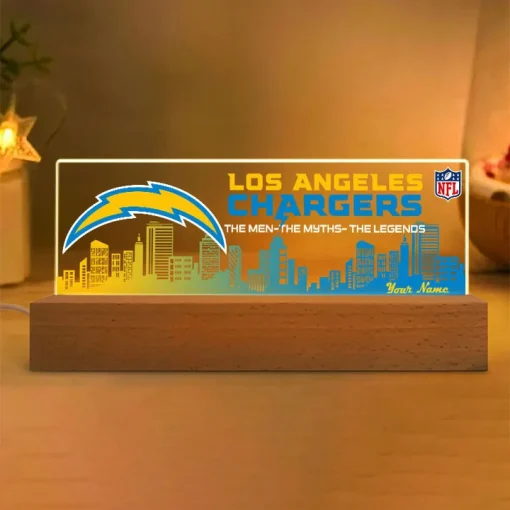 Los Angeles Chargers Acrylic LED Night Light - Image 2