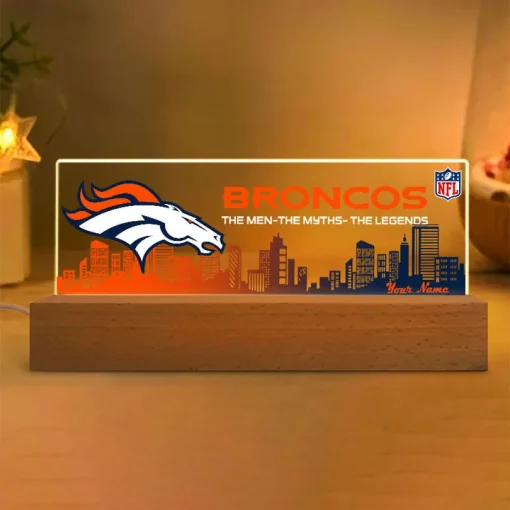 Denver Broncos Acrylic LED Night Light - Image 2
