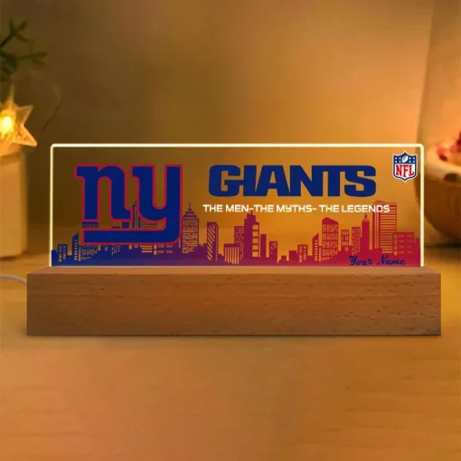 New York Giants Acrylic LED Night Light - Image 2