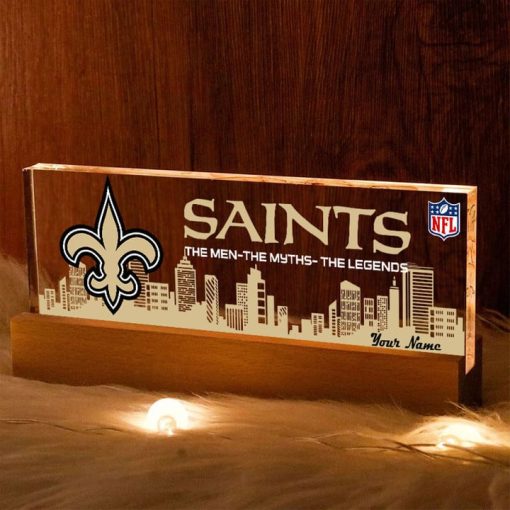 New Orleans Saints Acrylic LED Night Light