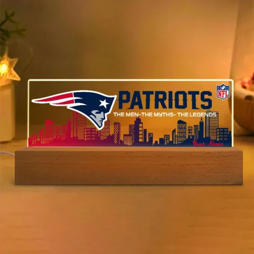 New England Patriots Acrylic LED Night Light - Image 2