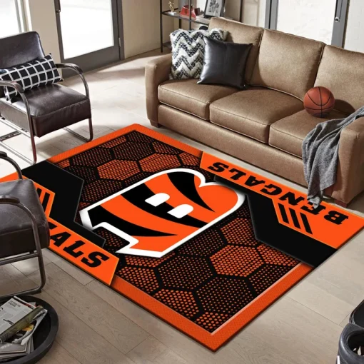 Cincinnati Bengals Rectangle Rug - Image 2
