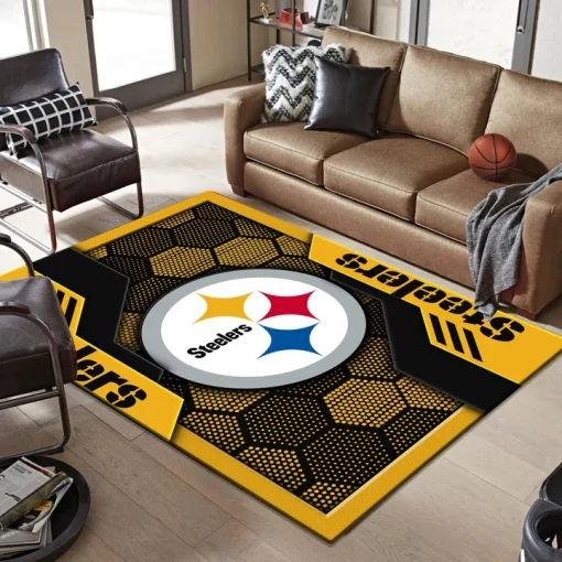 Pittsburgh Steelers Rectangle Rug - Image 2