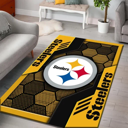 Pittsburgh Steelers Rectangle Rug - Image 3
