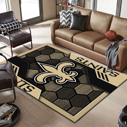 New Orleans Saints Rectangle Rug - Image 2