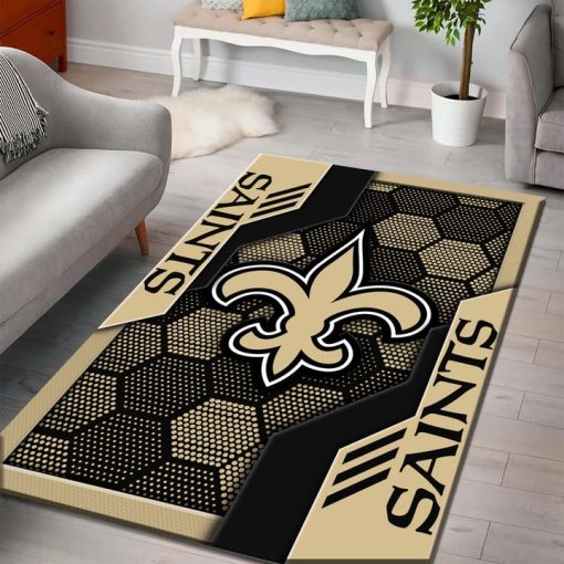 New Orleans Saints Rectangle Rug - Image 3