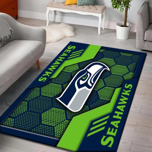 Seattle Seahawks Rectangle Rug - Image 3