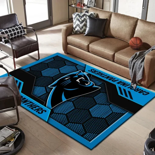 Carolina Panthers Rectangle Rug - Image 2