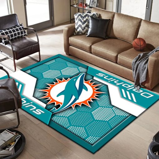 Miami Dolphins Rectangle Rug - Image 2