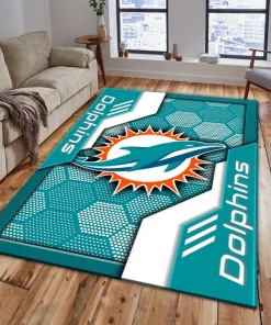 Miami Dolphins Rectangle Rug