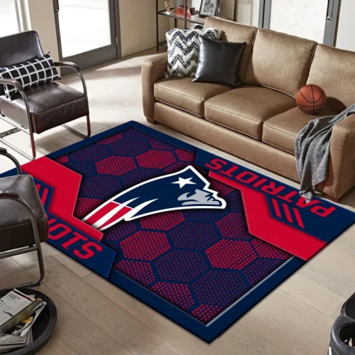 New England Patriots Rectangle Rug - Image 2