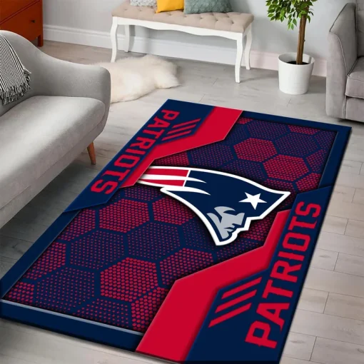 New England Patriots Rectangle Rug - Image 3