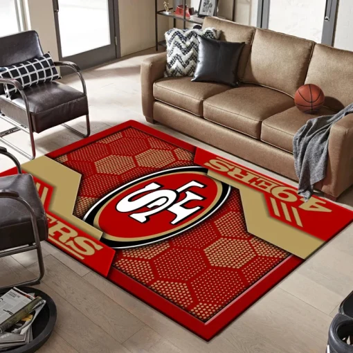 San Francisco 49ers Rectangle Rug - Image 2