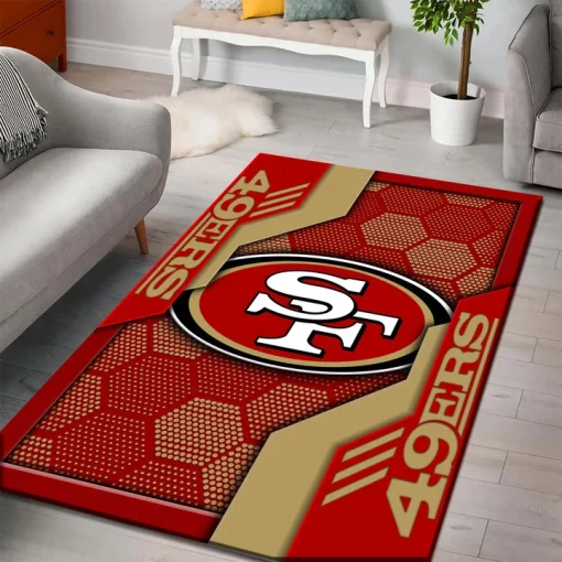 San Francisco 49ers Rectangle Rug - Image 3