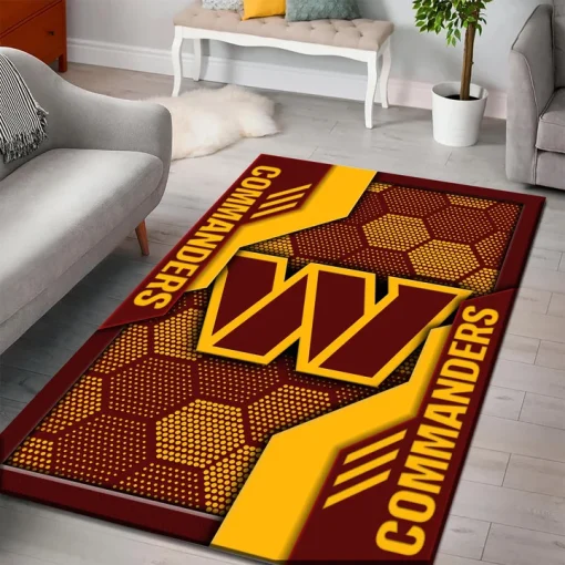 Washington Commanders Rectangle Rug - Image 3