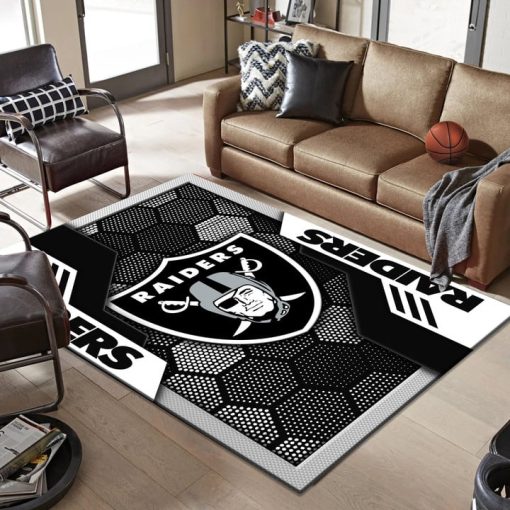 Las Vegas Raiders Rectangle Rug - Image 3