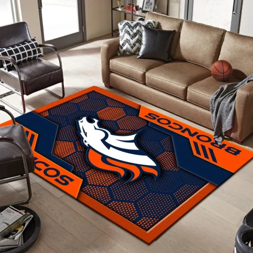 Denver Broncos Rectangle Rug - Image 2