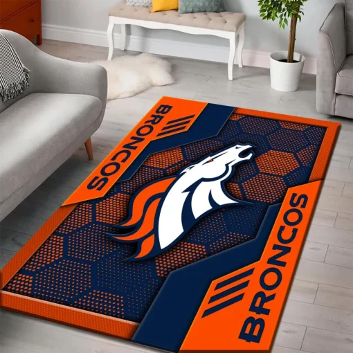 Denver Broncos Rectangle Rug - Image 3