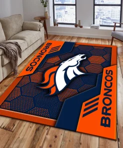 Denver Broncos Rectangle Rug