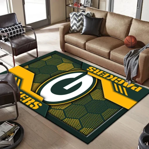 Green Bay Packers Rectangle Rug - Image 2