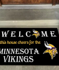 Welcome This House Cheer for Minnesota Vikings Doormat