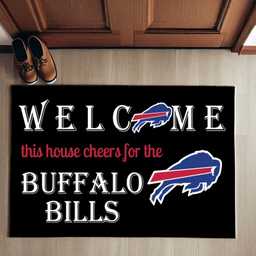 Welcome This House Cheer for Buffalo Bills Doormat - Image 5