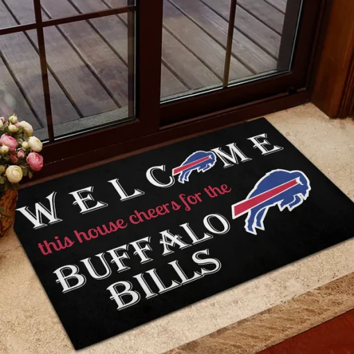Welcome This House Cheer for Buffalo Bills Doormat - Image 6