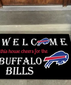 Welcome This House Cheer for Buffalo Bills Doormat