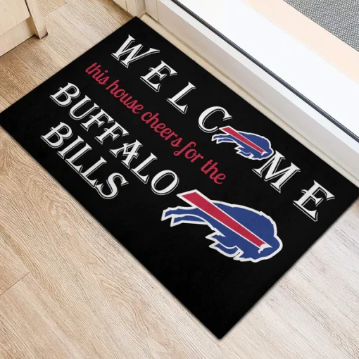 Welcome This House Cheer for Buffalo Bills Doormat - Image 2