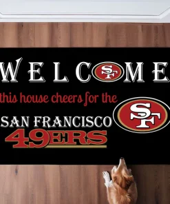 Welcome This House Cheer for San Francisco 49ers Doormat