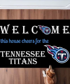 Welcome This House Cheer for Tennessee Titans Doormat