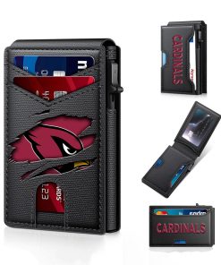 Arizona Cardinals – Football RFID Blocking Pop Up Card Holder, Fashion Card Case Wallet