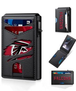 Atlanta Falcons – Football RFID Blocking Pop Up Card Holder, Fashion Card Case Wallet