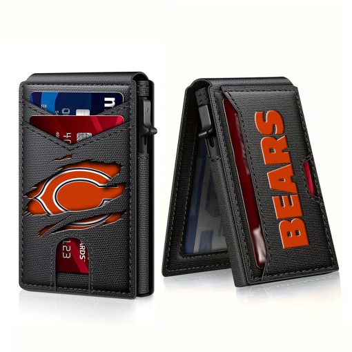 Chicago Bears – Football RFID Blocking Pop Up Card Holder, Fashion Card Case Wallet - Image 6