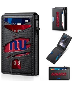 New York Giants – Football RFID Blocking Pop Up Card Holder, Fashion Card Case Wallet
