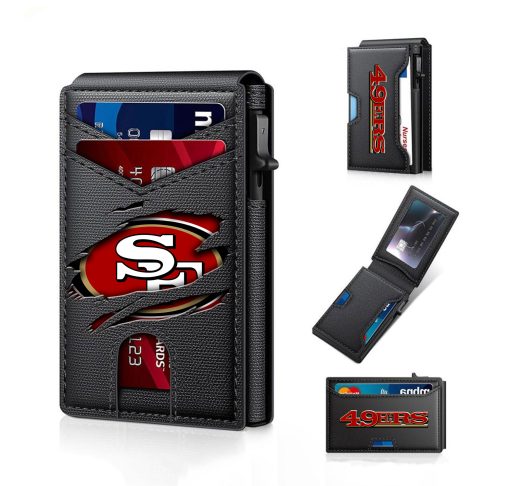 San Francisco 49ers – Custom Football RFID Blocking Pop Up Card Holder, Fashion Card Case Wallet - Image 7