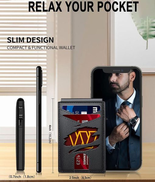 Washington Commanders – Football RFID Blocking Pop Up Card Holder, Fashion Card Case Wallet - Image 4