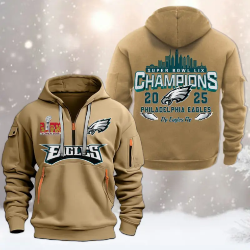 [Limited Edition] Philadelphia Eagles 2024 LIX Super Bowl Champion Heavy Hoodie - Image 3