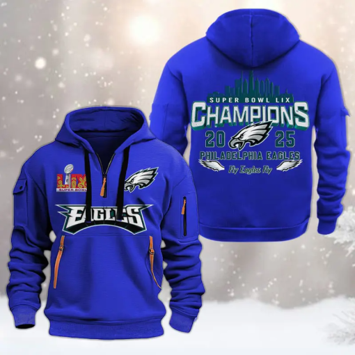 [Limited Edition] Philadelphia Eagles 2024 LIX Super Bowl Champion Heavy Hoodie - Image 2