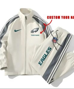 Philadelphia Eagles Football Unisex Style Versatile Sports Set Jacket And Pants Ver 2