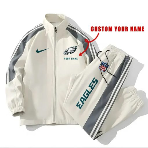 Philadelphia Eagles Football Unisex Style Versatile Sports Set Jacket And Pants Ver 2