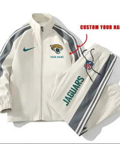 Jacksonville Jaguars Football Unisex Style Versatile Sports Set Jacket And Pants Ver 2