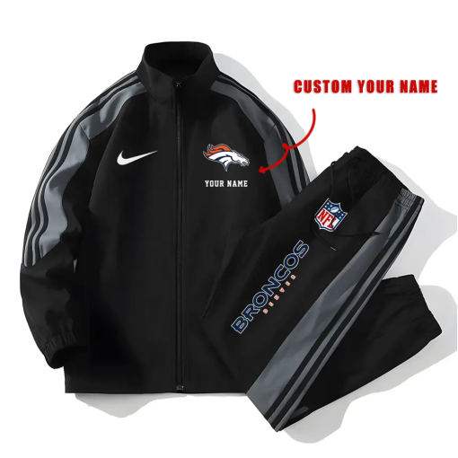 Denver Broncos Football Unisex Style Versatile Sports Set Jacket And Pants Ver 2 - Image 2